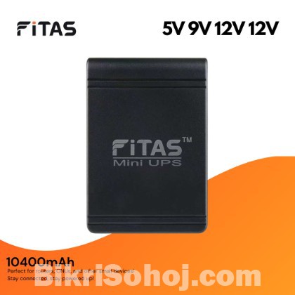 Fitas Mini UPS TM 95  output 5v 9v 12v 12v/10400mAh